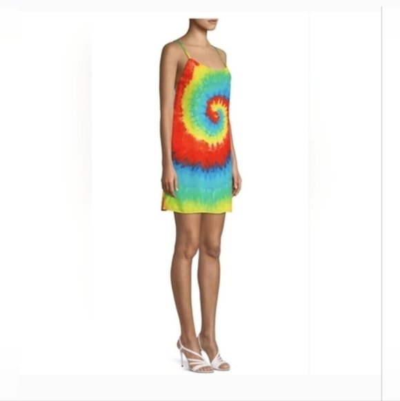 Alice + Olivia emmie tie dye mini dress SIZE Small NWT - Picture 8 of 13